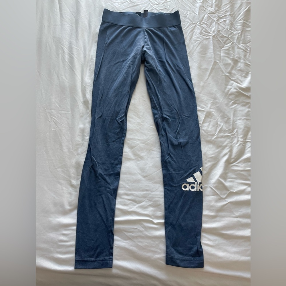 Blue Adidas Leggings | XS